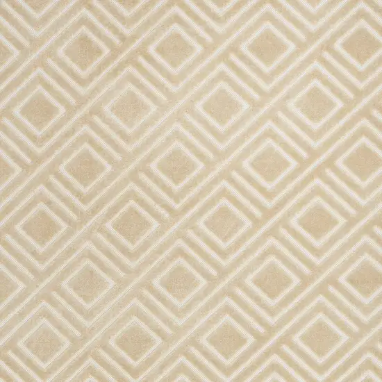 Tan Geometric Area Rug Photo 5