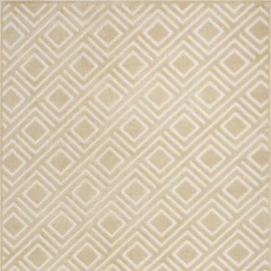 Tan Geometric Area Rug Photo 6