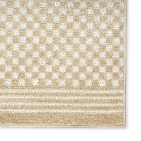 Tan Geometric Area Rug Photo 4