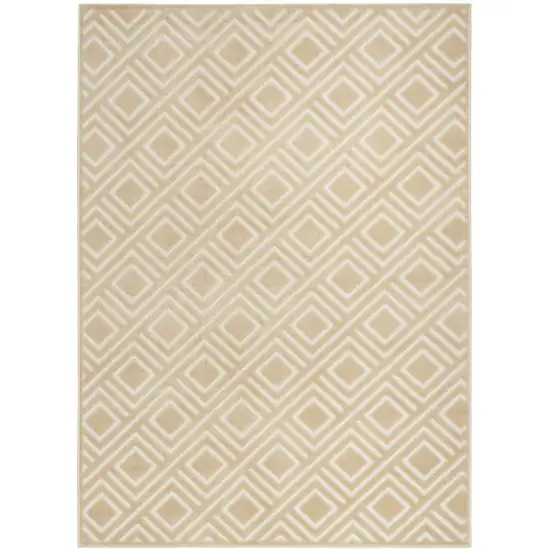 Tan Geometric Area Rug Photo 2