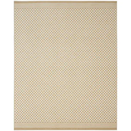 Tan Geometric Area Rug Photo 5