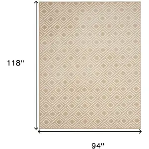 Photo of Tan Geometric Area Rug