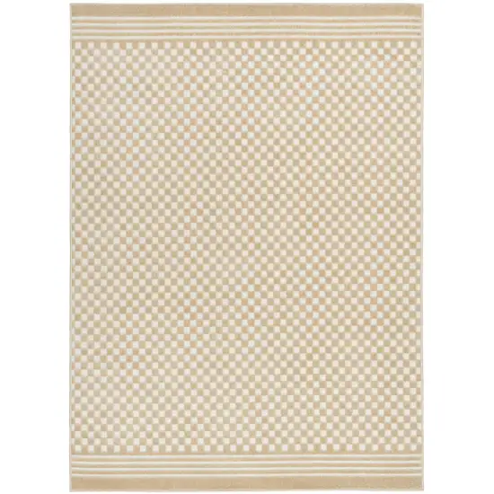 Tan Geometric Area Rug Photo 2