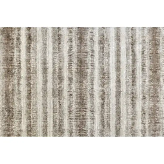 Tan Ivory And Brown Abstract Hand Woven Area Rug Photo 8