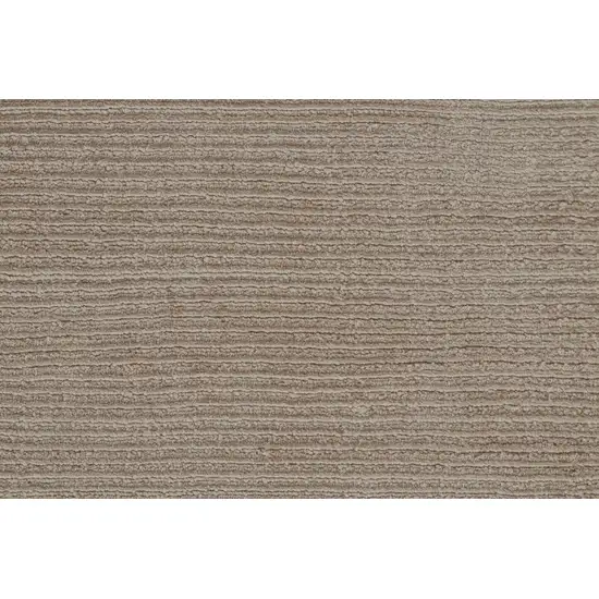 Tan Ivory And Taupe Hand Woven Area Rug Photo 5