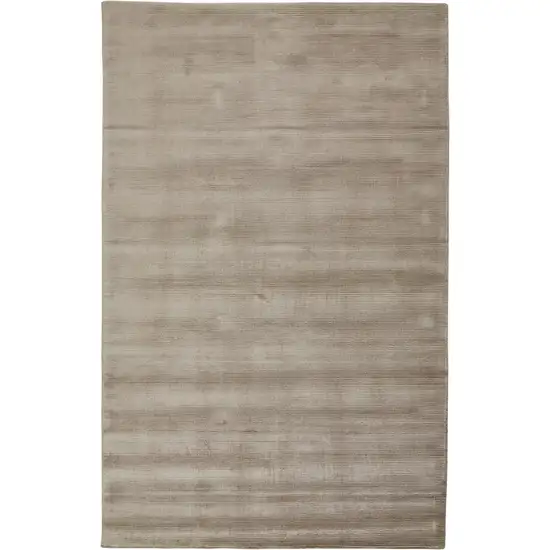 Tan Ivory And Taupe Hand Woven Area Rug Photo 1