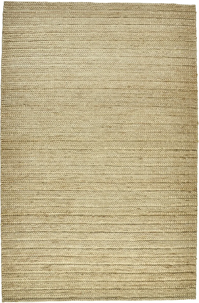 Tan Ivory And Taupe Hand Woven Area Rug Photo 1