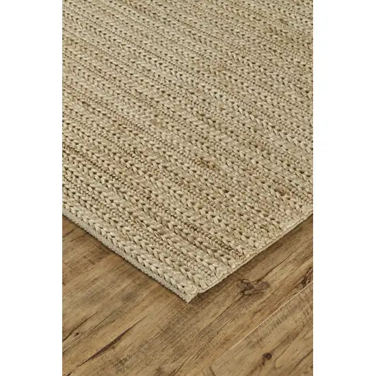 Tan Ivory And Taupe Hand Woven Area Rug Photo 7