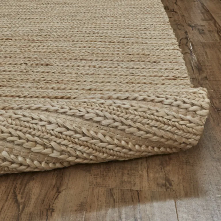 Tan Ivory And Taupe Hand Woven Area Rug Photo 4