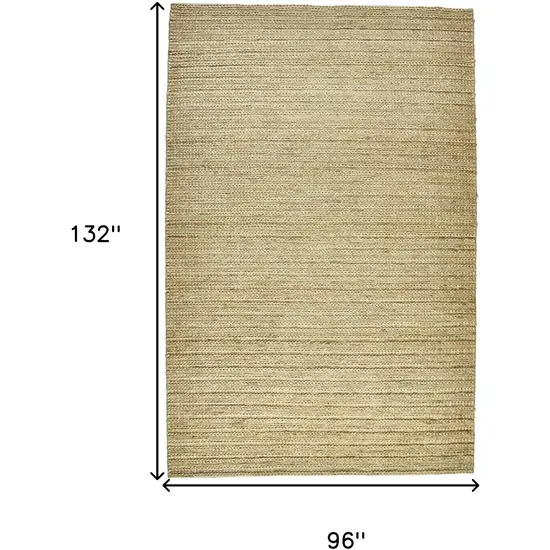 Tan Ivory And Taupe Hand Woven Area Rug Photo 10