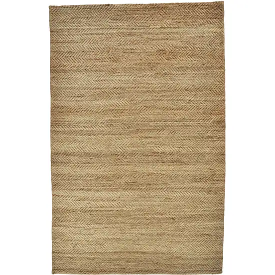 Tan Orange And Brown Hand Woven Area Rug Photo 1