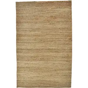 Photo of Tan Orange And Brown Hand Woven Area Rug