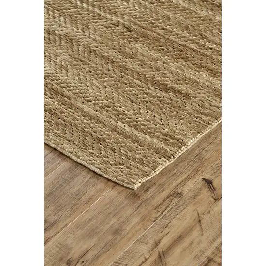 Tan Orange And Brown Hand Woven Area Rug Photo 8