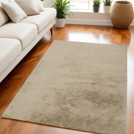 Tan Shag Area Rug Photo 1