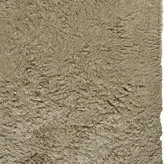 Tan Shag Hand Tufted Area Rug Photo 6