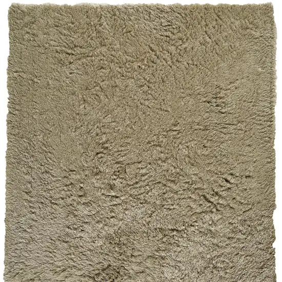 Tan Shag Hand Tufted Area Rug Photo 5