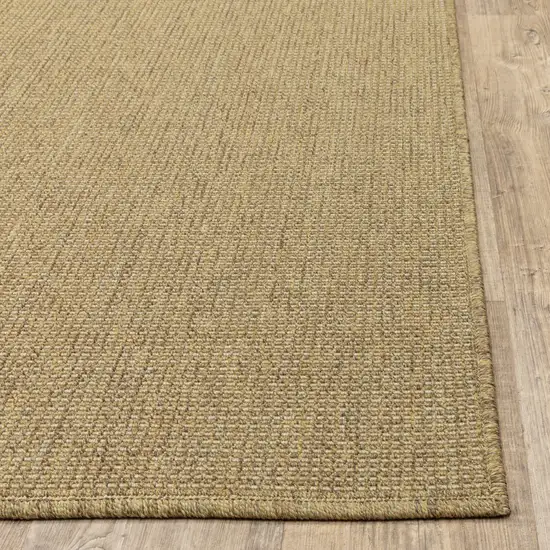 Tan Stain Resistant Indoor Outdoor Area Rug Photo 5