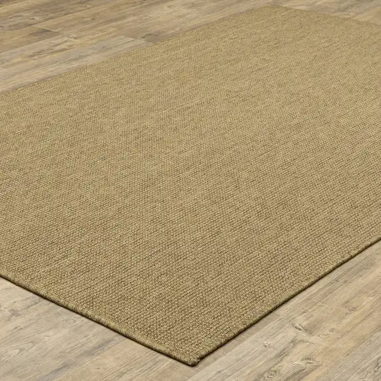 Tan Stain Resistant Indoor Outdoor Area Rug Photo 5