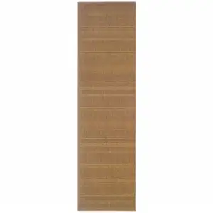 Photo of Tan Stain Resistant Indoor Outdoor Area Rug