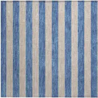 Photo of Tan Striped Washable Non Skid Indoor Outdoor Area Rug