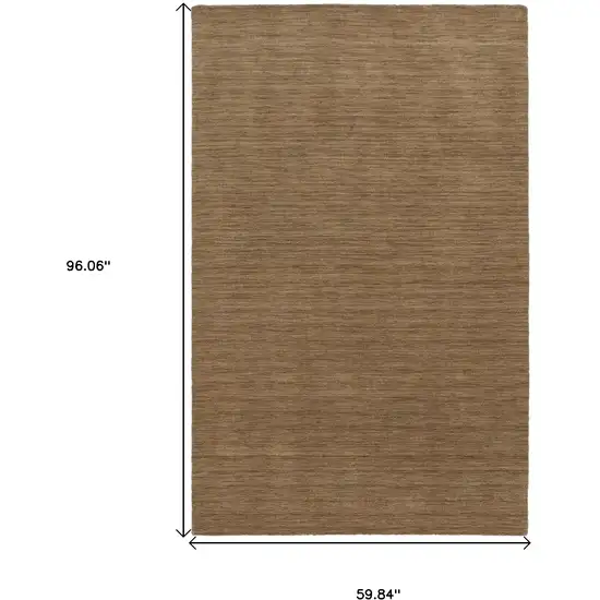 Tan Wool Hand Tufted Area Rug Photo 3