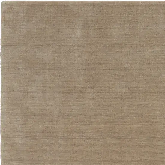 Tan Wool Hand Woven Area Rug Photo 5