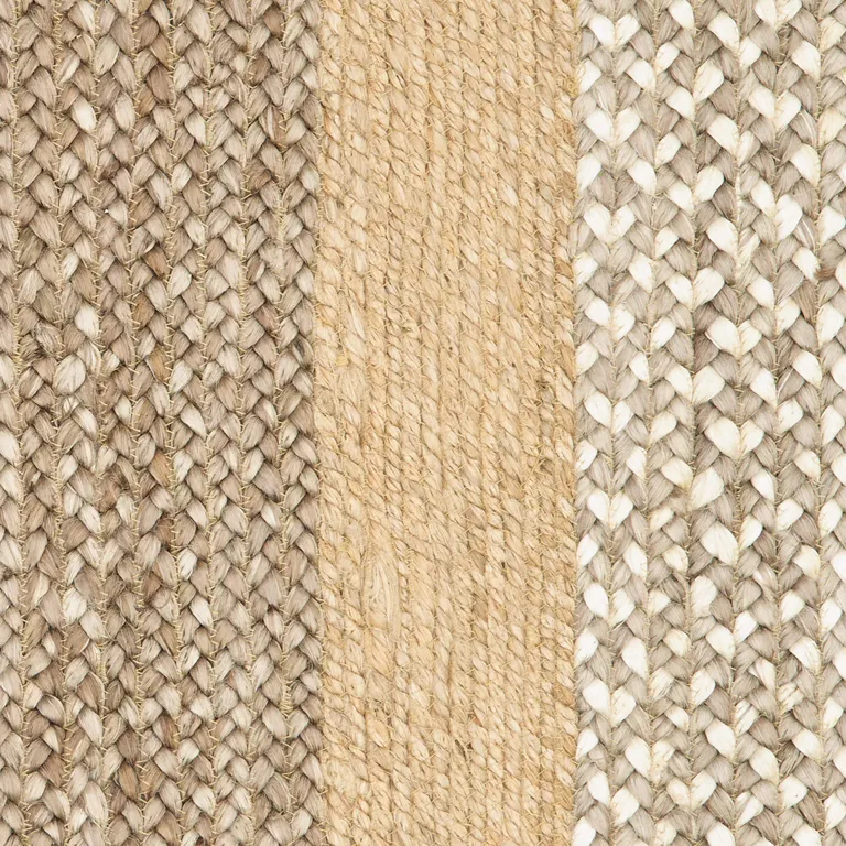 Tan and Beige Bordered Area Rug Photo 2