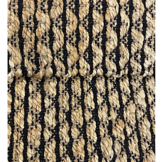 Tan and Black Ornate Geometric Area Rug Photo 5