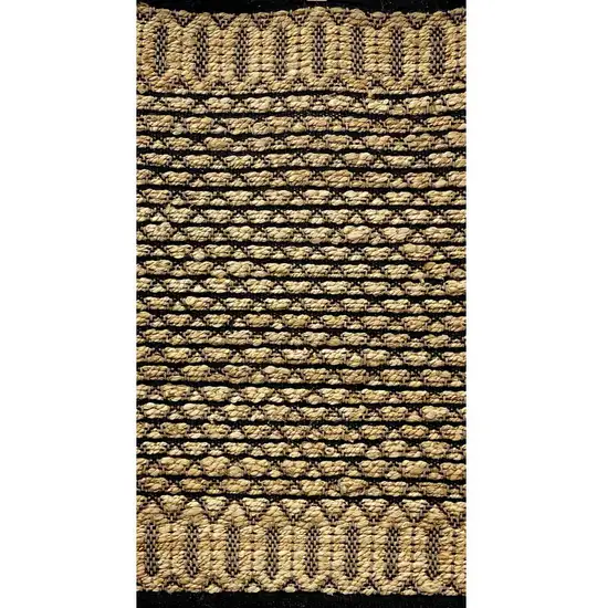 Tan and Black Ornate Geometric Area Rug Photo 1