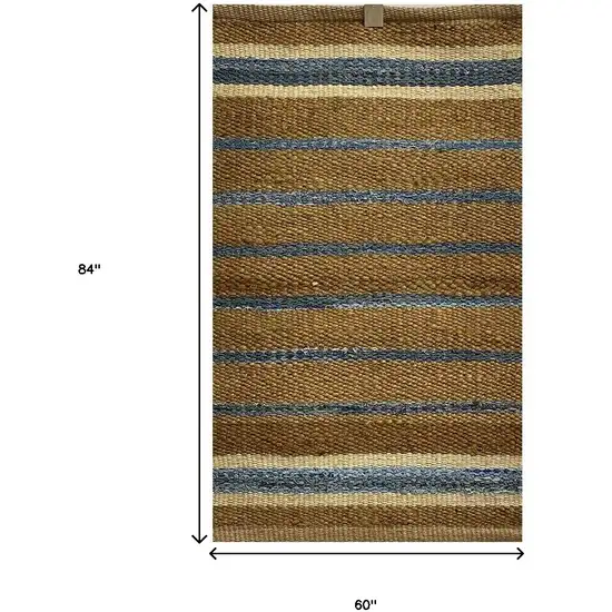 Tan and Ivory Hand Woven Area Rug Photo 3