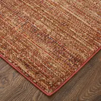 Photo of Tan and Brown Power Loom Area Rug