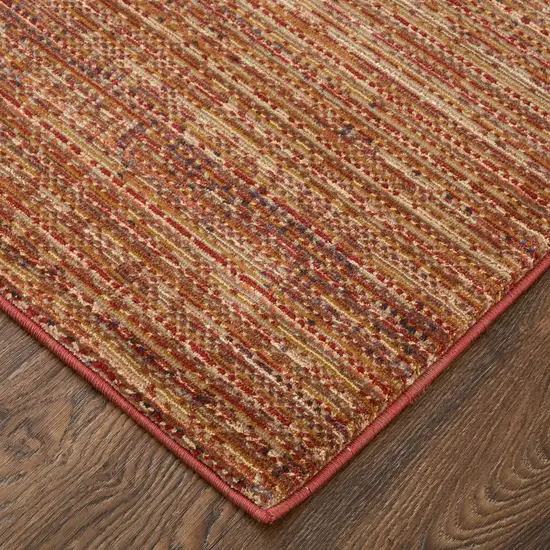 Tan and Brown Power Loom Area Rug Photo 8