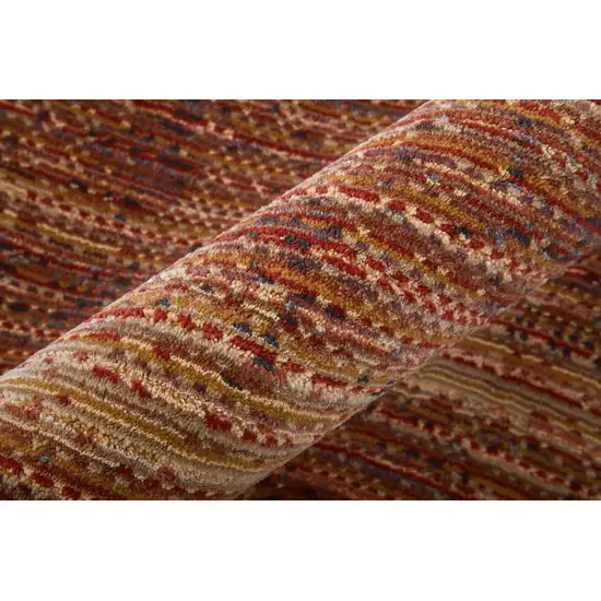 Tan and Brown Power Loom Area Rug Photo 6