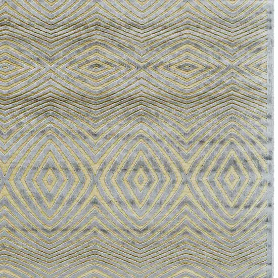 Tan and Gray Abstract Power Loom Area Rug Photo 7