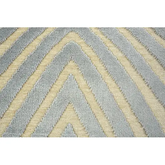 Tan and Gray Abstract Power Loom Area Rug Photo 6