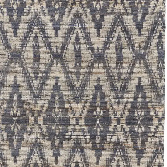 Tan and Gray Geometric Hand Woven Area Rug Photo 8