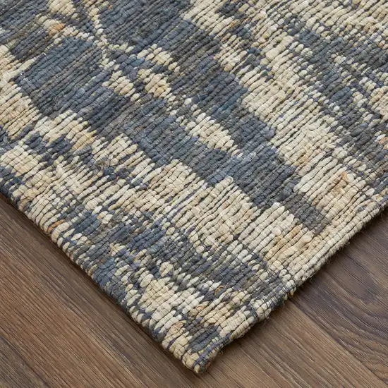 Tan and Gray Geometric Hand Woven Area Rug Photo 9