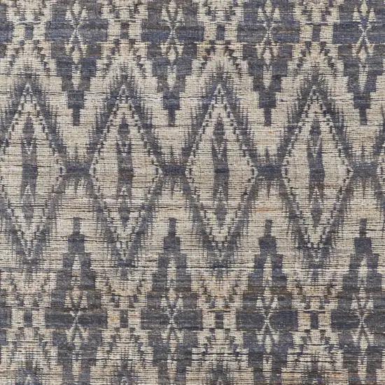 Tan and Gray Geometric Hand Woven Area Rug Photo 9