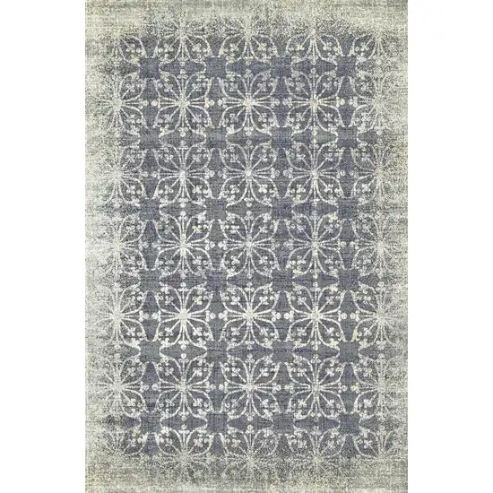 Tan and Gray Geometric Power Loom Area Rug Photo 1