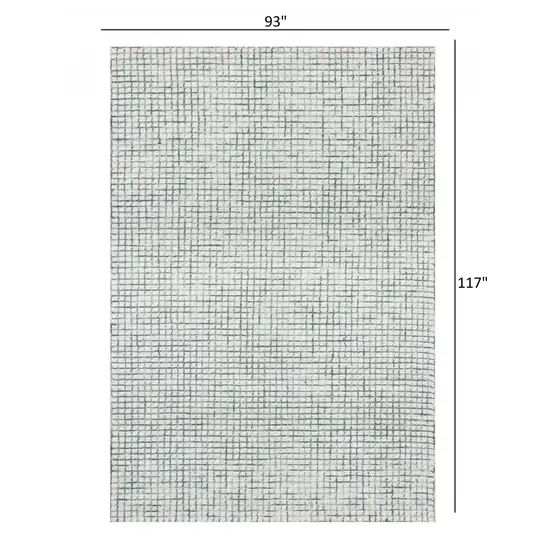 Tan and Ivory Grid Area Rug Photo 4