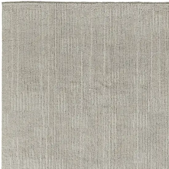 Tan and Ivory Wool Hand Knotted Area Rug Photo 6