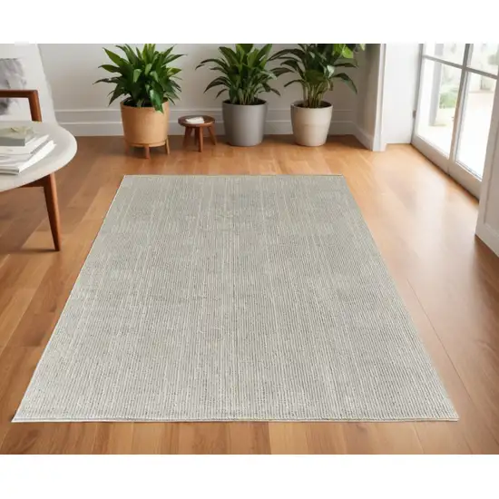 Tan and Ivory Wool Hand Knotted Area Rug Photo 1