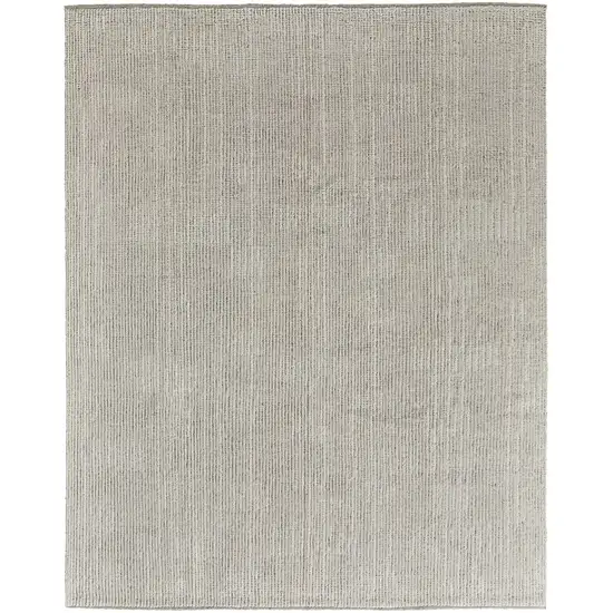 Tan and Ivory Wool Hand Knotted Area Rug Photo 1