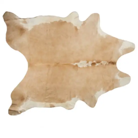 Tan and White Cowhide - Rug Photo 1