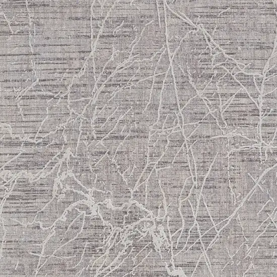 Taupe And Gray Abstract Power Loom Distressed Stain Resistant Area Rug Photo 3