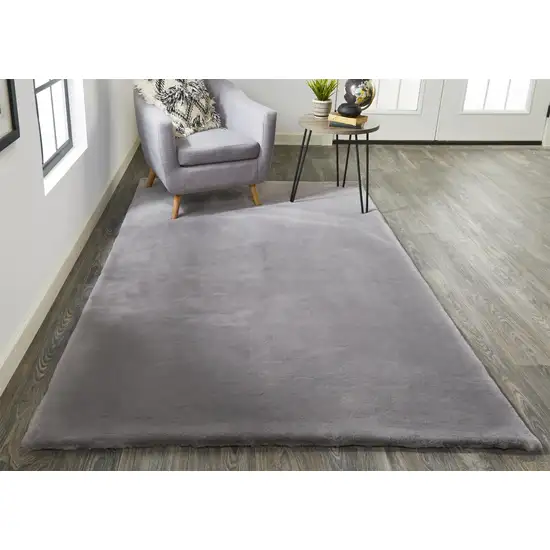 Taupe And Gray Shag Area Rug Photo 6