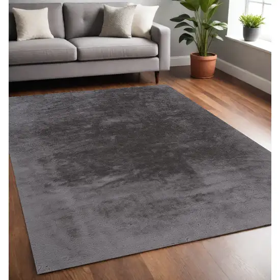 Taupe And Gray Shag Area Rug Photo 1