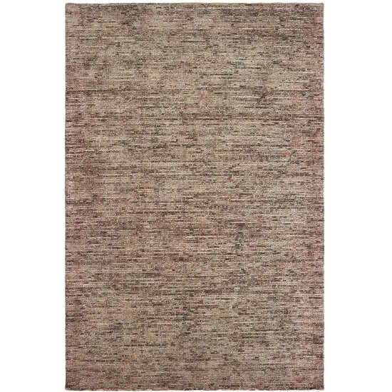 Taupe And Pink Hand Tufted Area Rug Photo 2