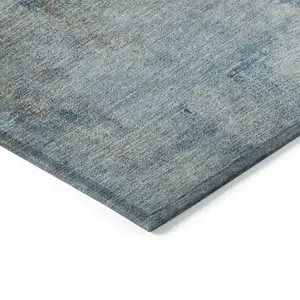 Photo of Taupe Beige And Ivory Abstract Washable Indoor Outdoor Area Rug