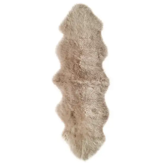 Taupe Double Sheepskin - Area Rug Photo 1